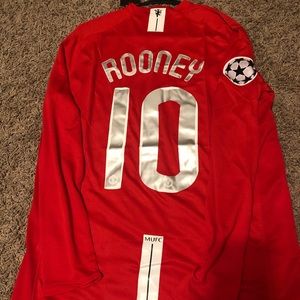 Manchester United 2007 Retro UCL Wayne Rooney Kit